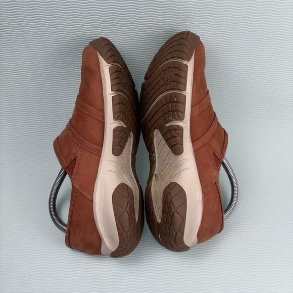 Merrell Shoes Encore Moc 4 Women Size 8 Rust Orange Leather Slip On Casual - Picture 5 of 9